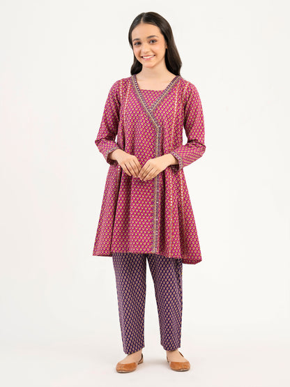 2 Piece Khaddar Suit-Embroidered (Pret)