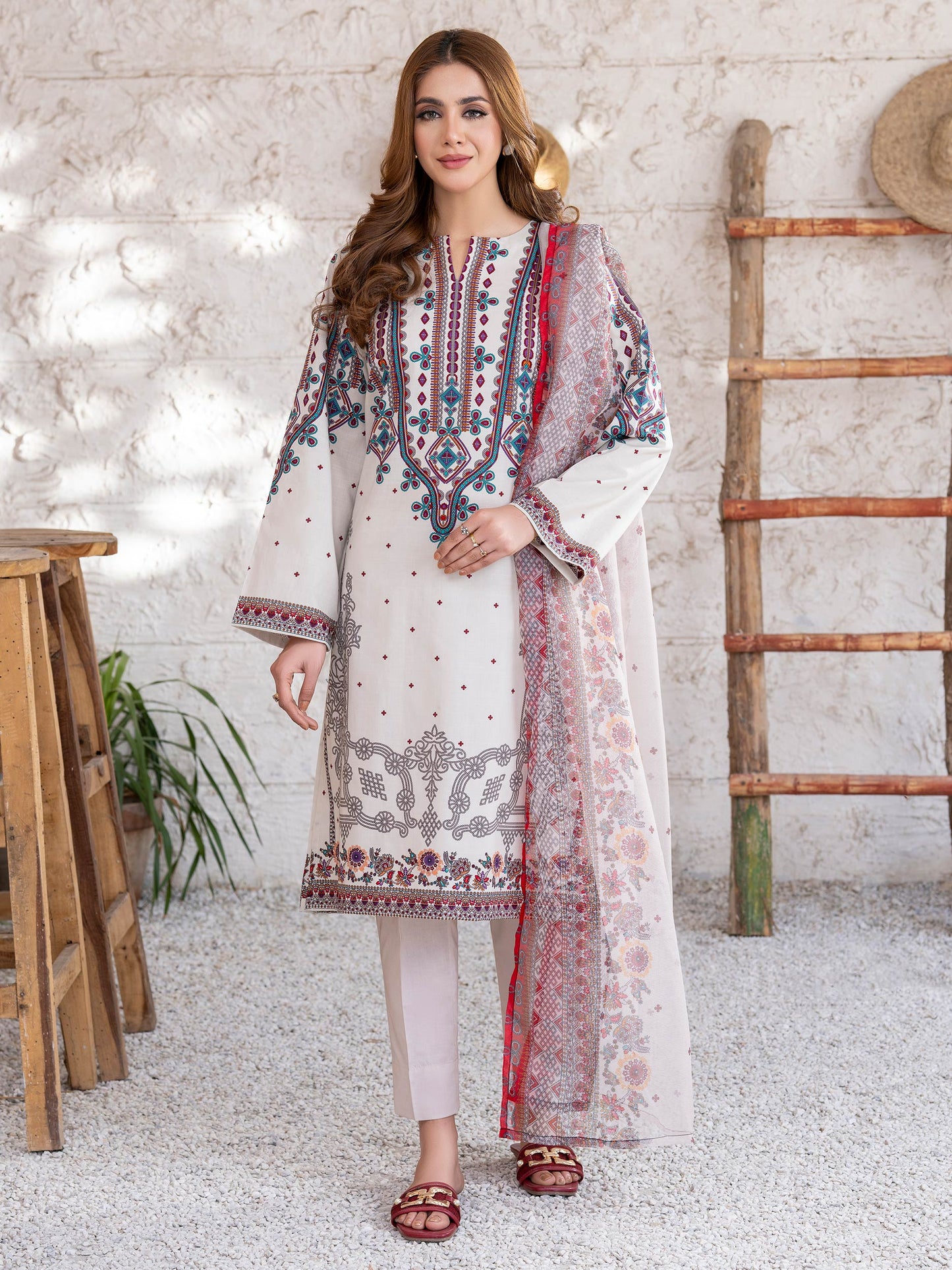 3 Piece Lawn Suit-Printed (Unstitched)