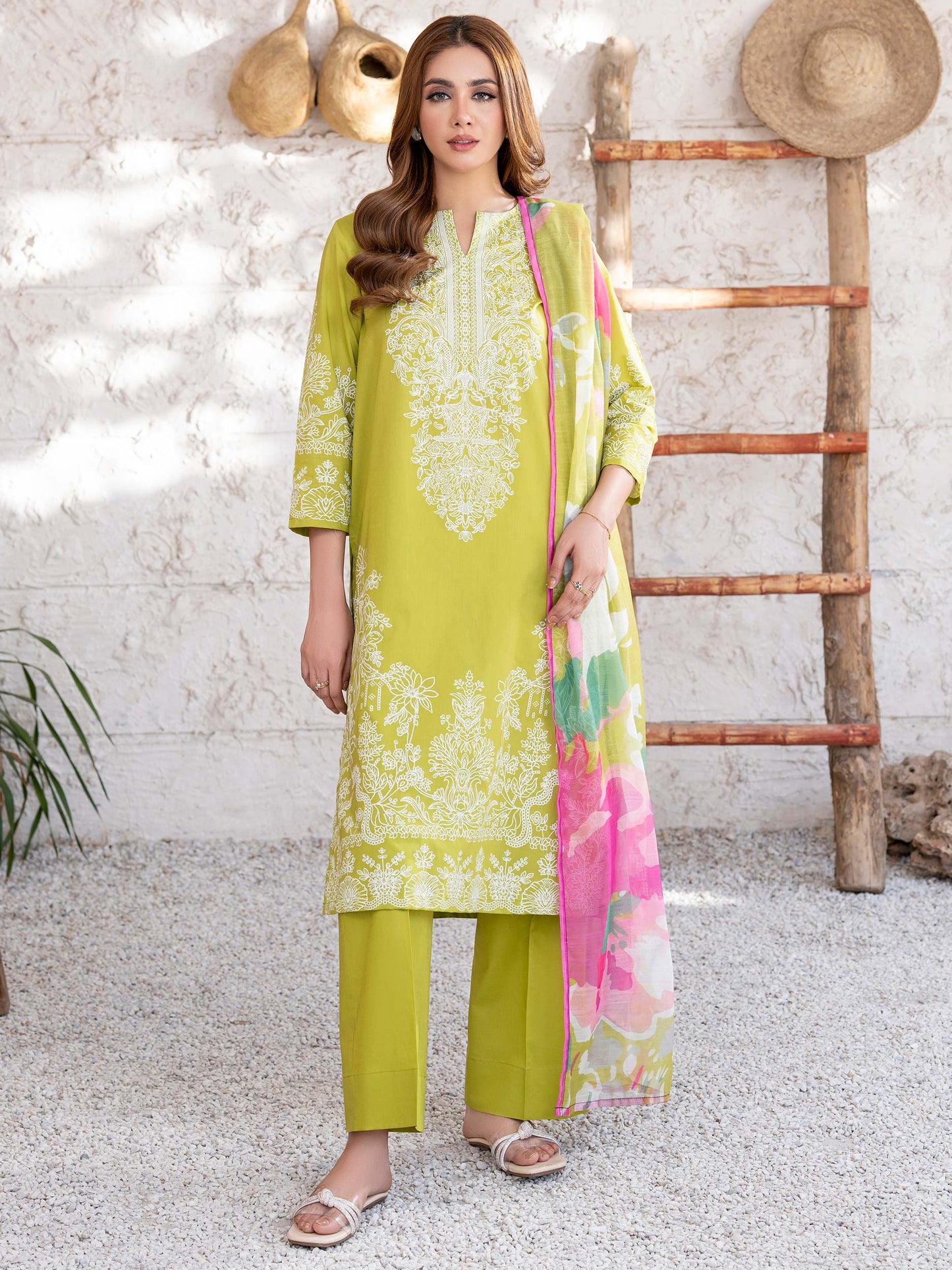 3 Piece Lawn Suit-Paste Print (Unstitched)