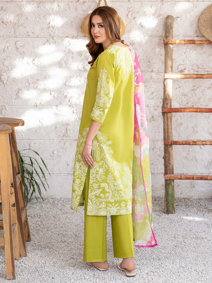 3 Piece Lawn Suit-Paste Print (Unstitched)