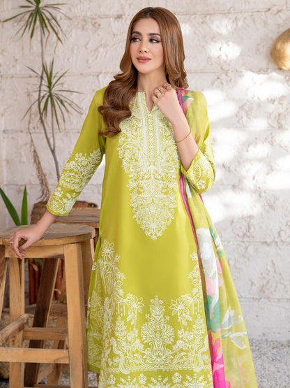 3 Piece Lawn Suit-Paste Print (Unstitched)