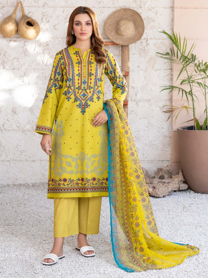 3 Piece Lawn Suit-Printed (Unstitched)