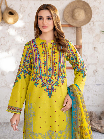 3 Piece Lawn Suit-Printed (Unstitched)