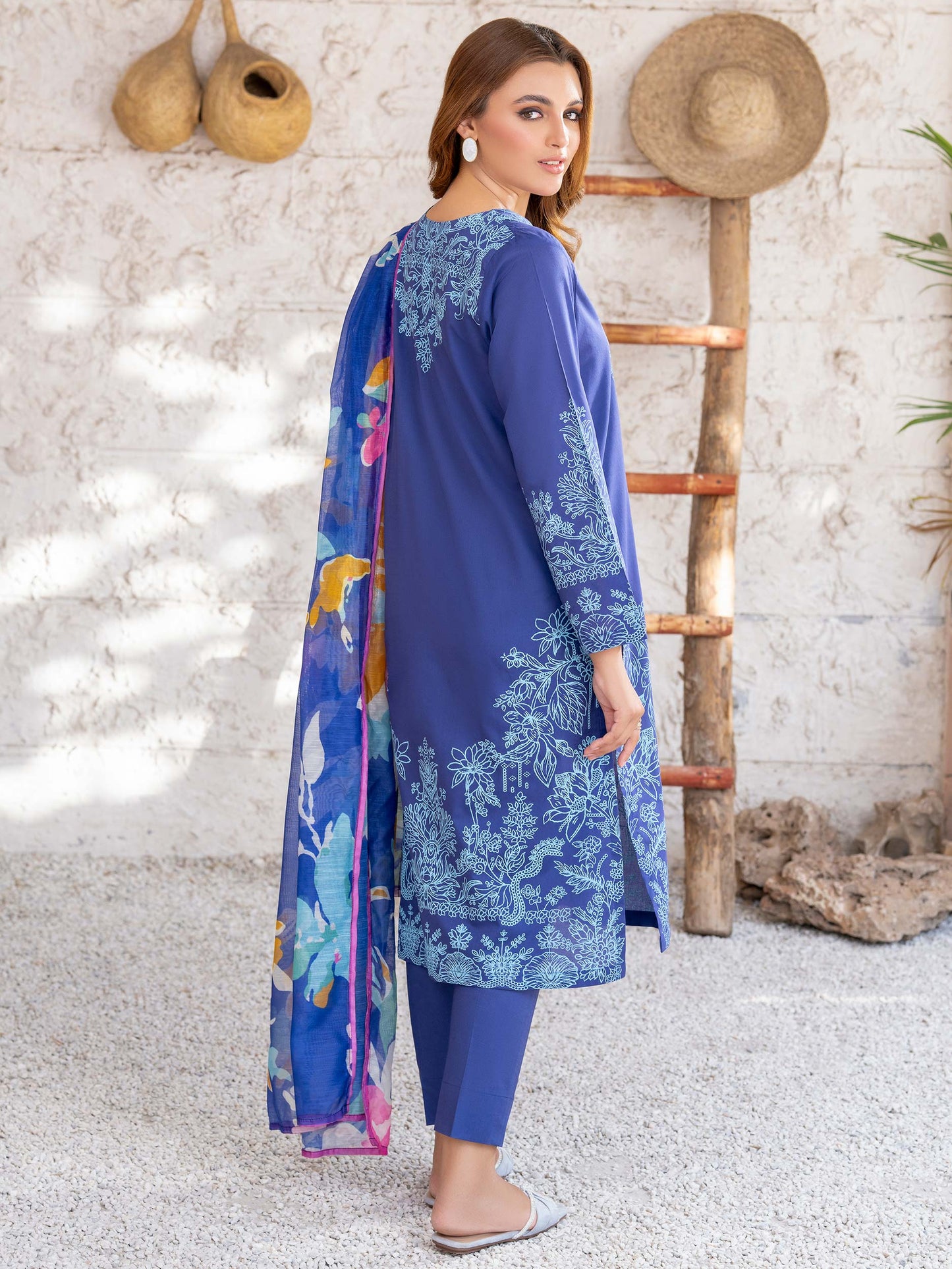 3 Piece Lawn Suit-Paste Print (Unstitched)