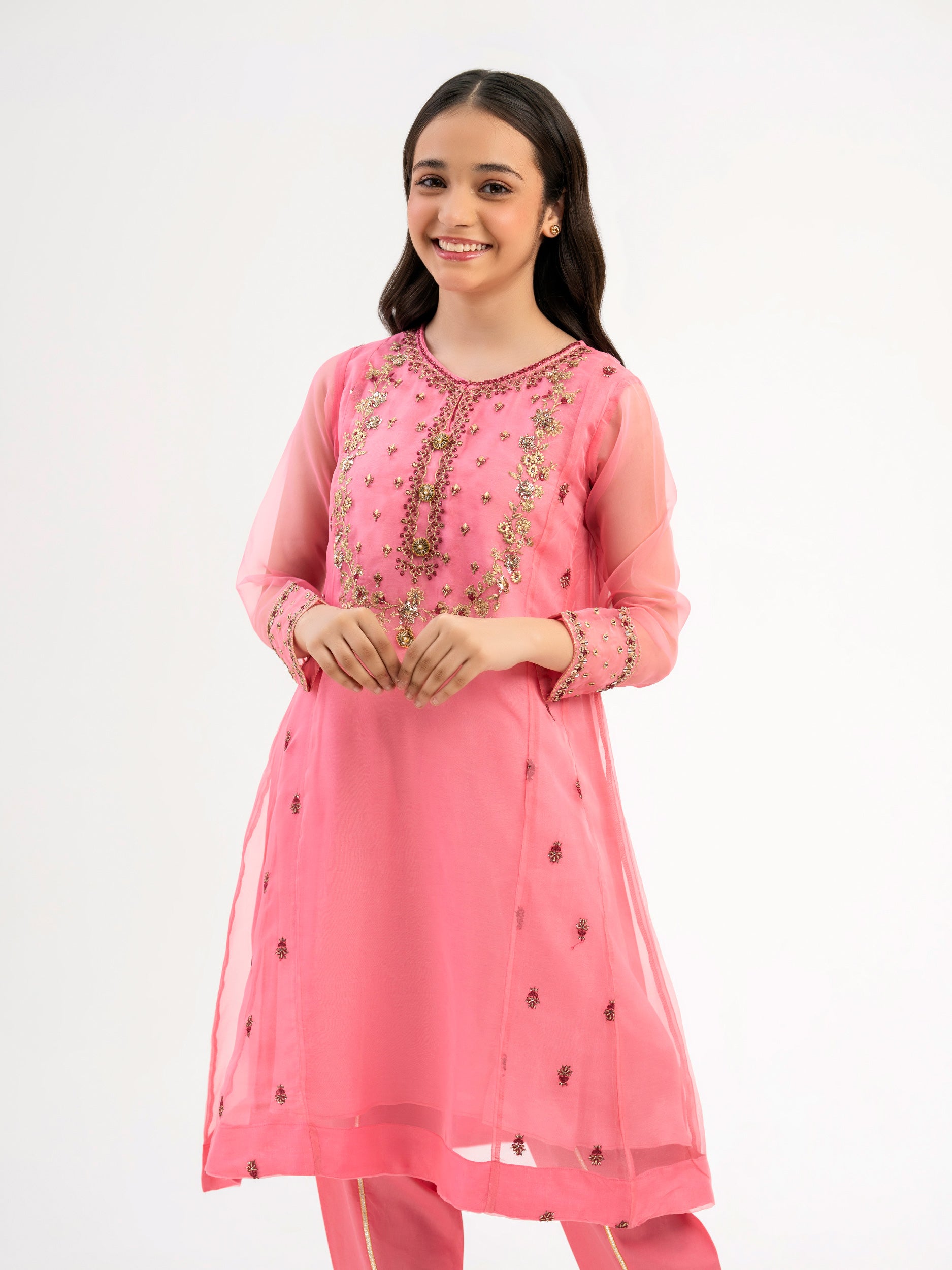 2 Piece Organza Suit-Embroidered – Limelightpk