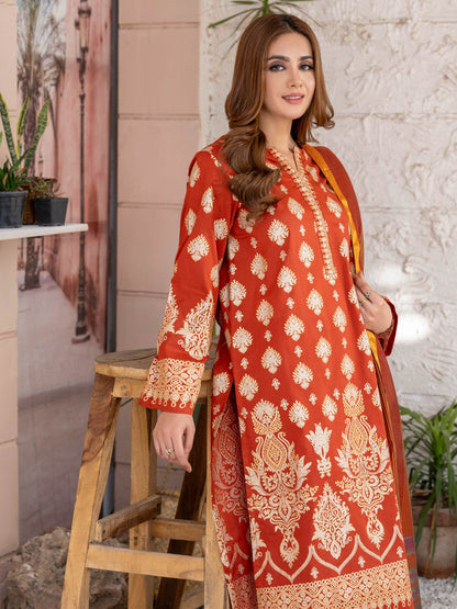 3 Piece Lawn Suit-Paste Print (Unstitched)