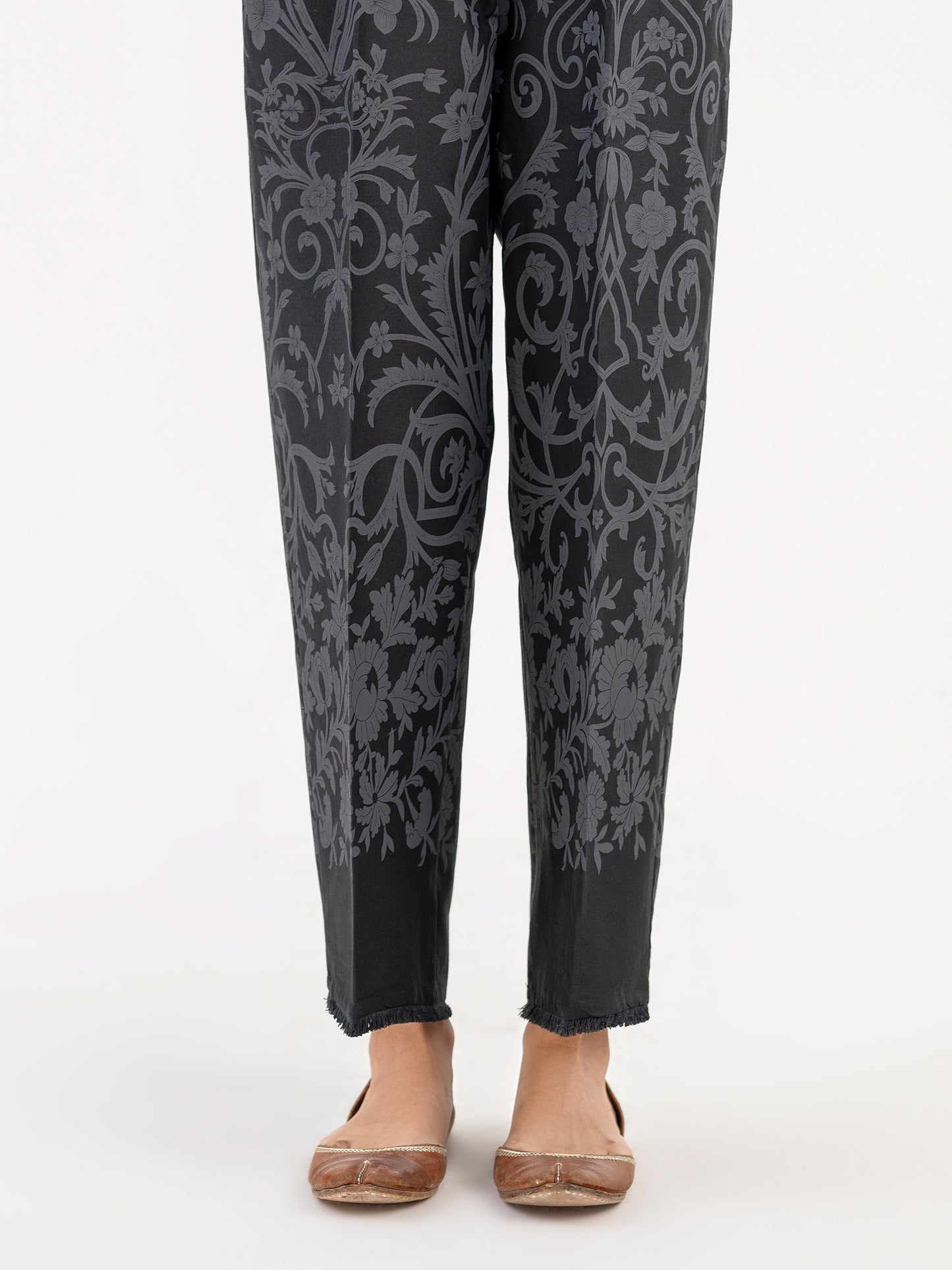 Paste Print Winter Cotton Trouser (Pret)