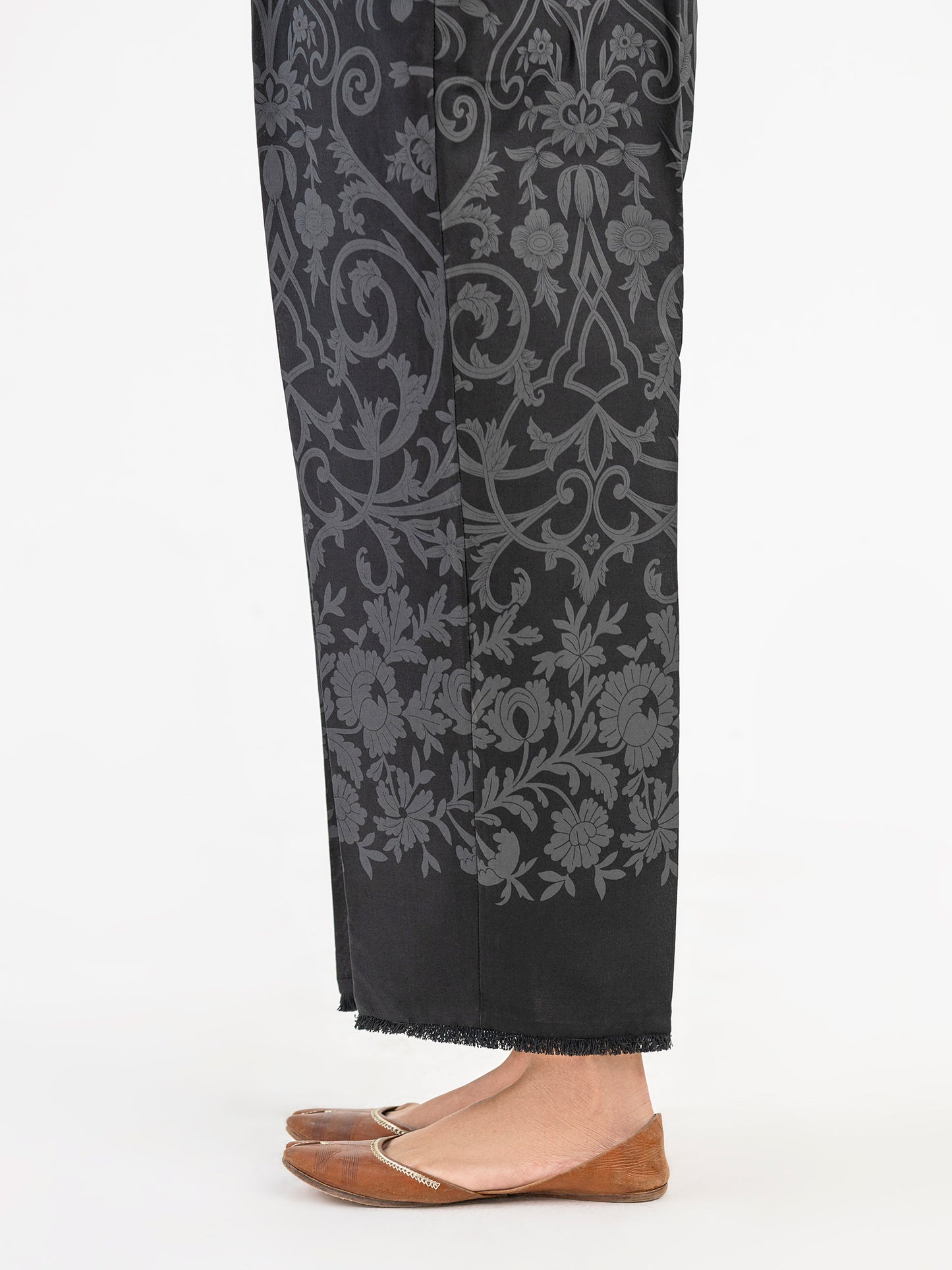 Paste Print Winter Cotton Trouser (Pret)