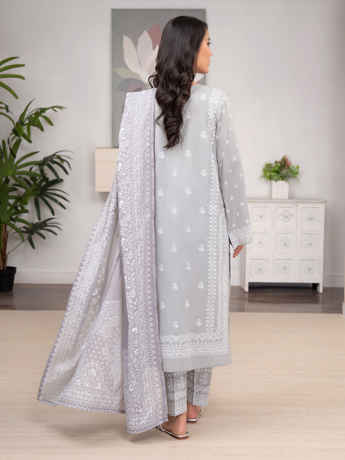 3 Piece Lawn Suit-Printed (Unstitched)