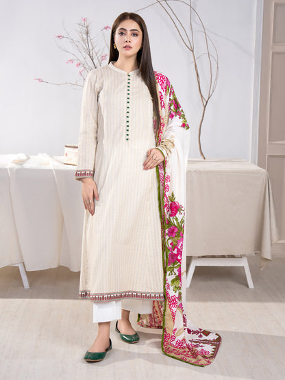 2 Piece Khaddar Suit-Printed(Unstitched)