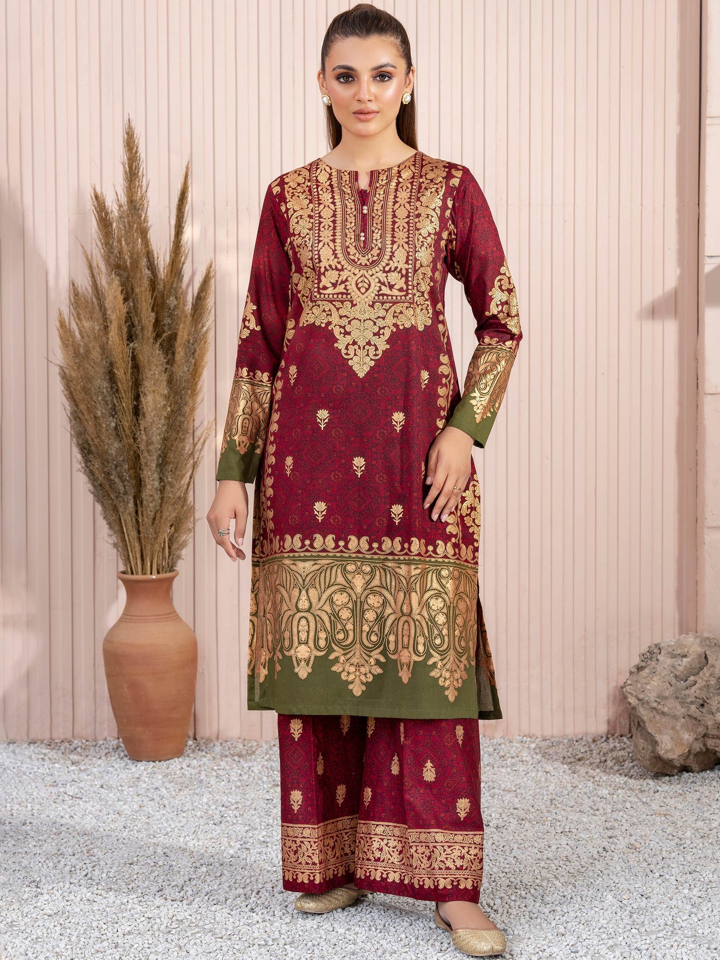 2 Piece Lawn Suit-Paste Print (Unstitched)