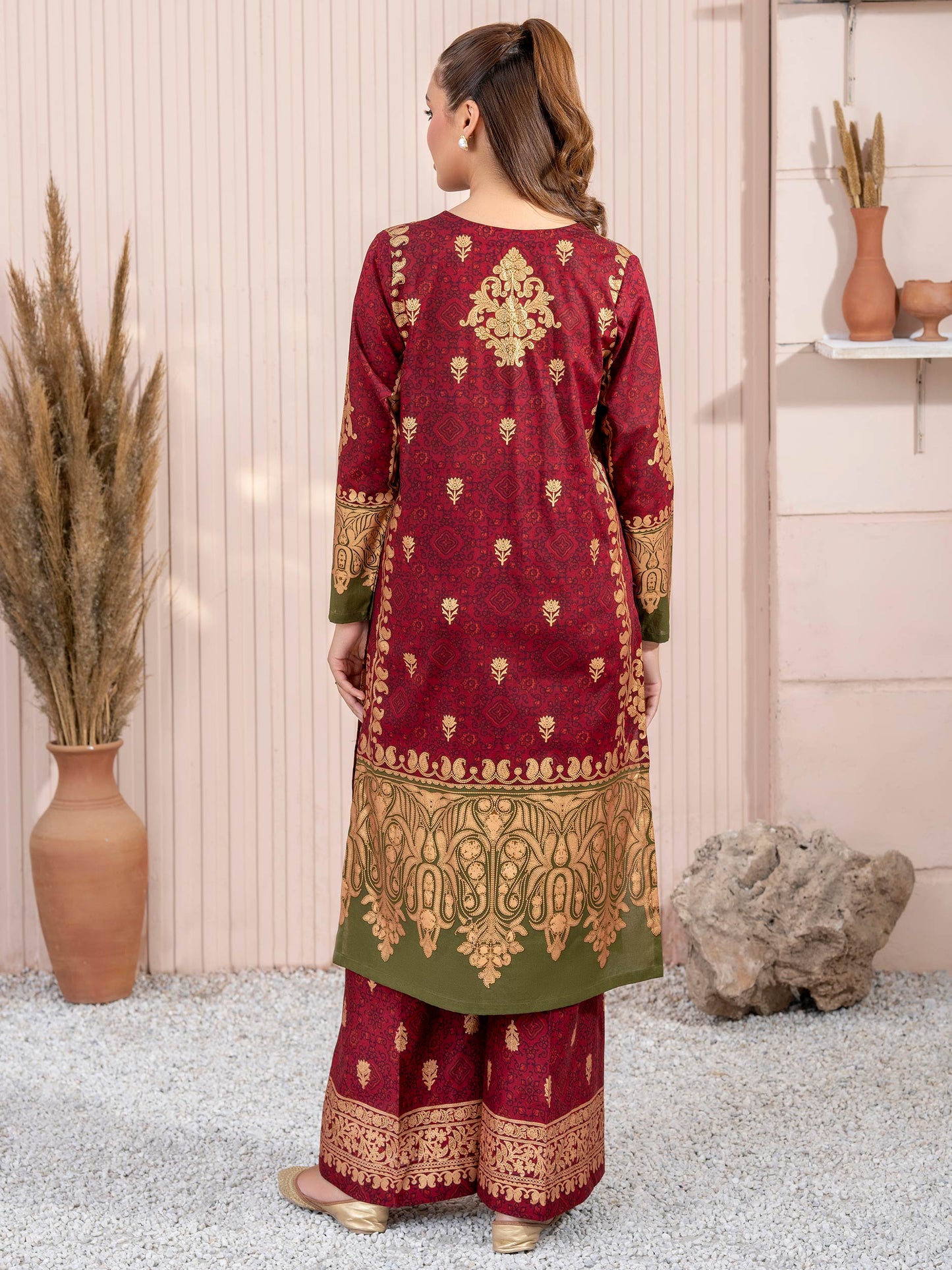 2 Piece Lawn Suit-Paste Print (Unstitched)