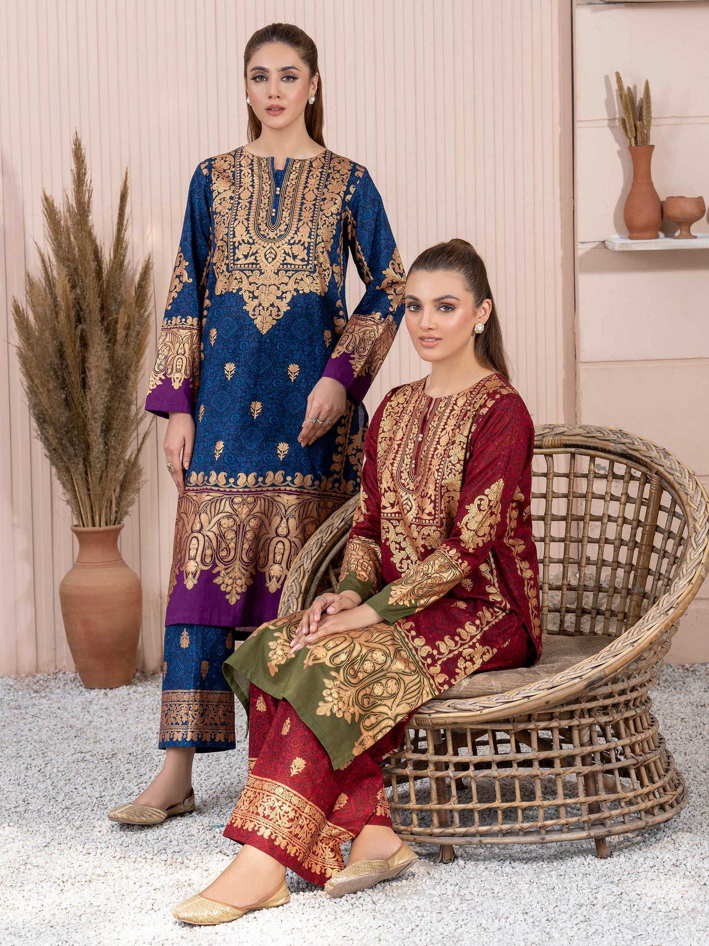 2 Piece Lawn Suit-Paste Print (Unstitched)