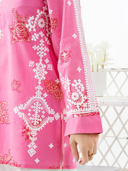 Lawn Kurti-Paste Print (Pret)