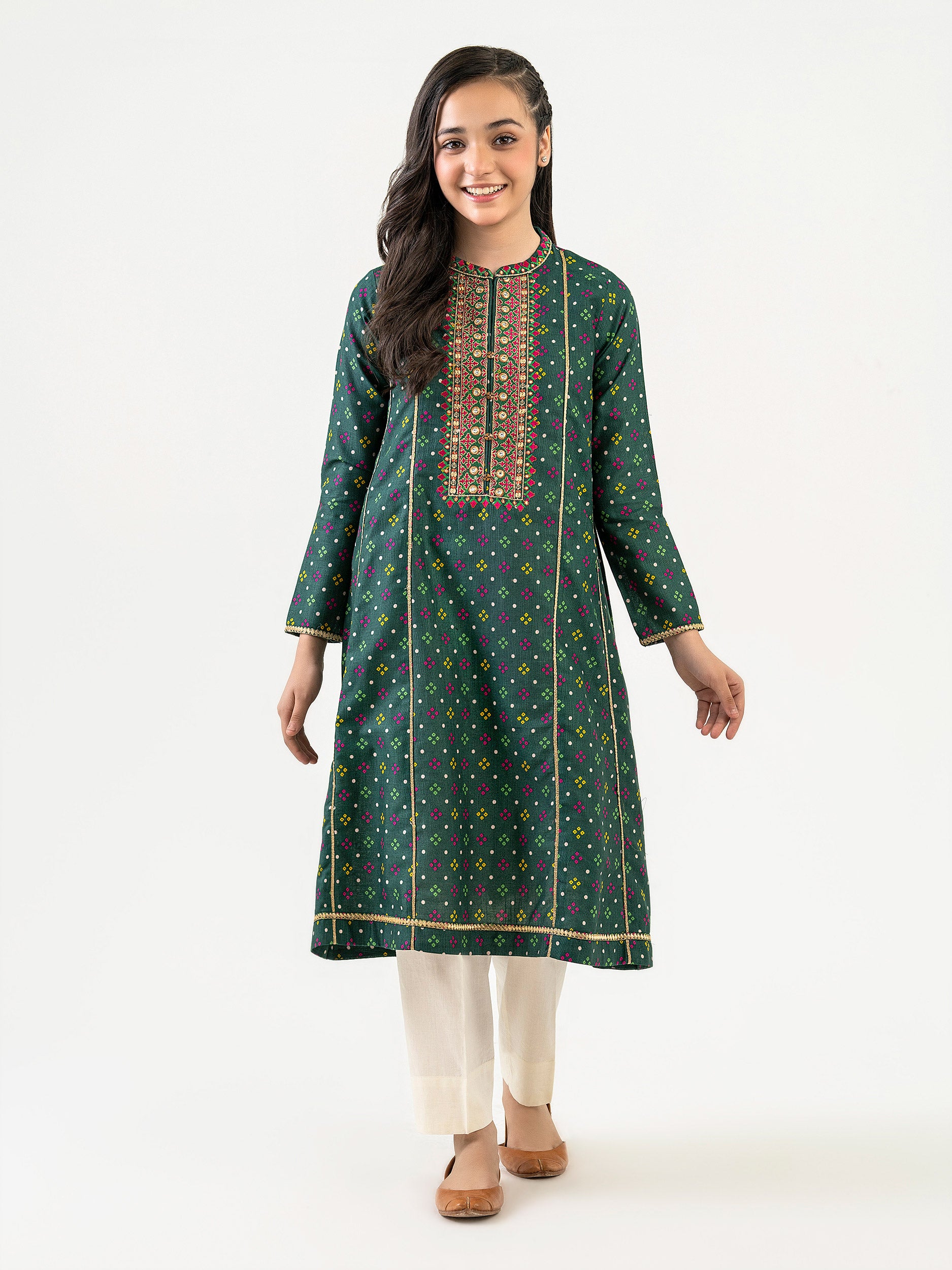 Khaddar Shirt-Embroidered (Pret) – Limelightpk