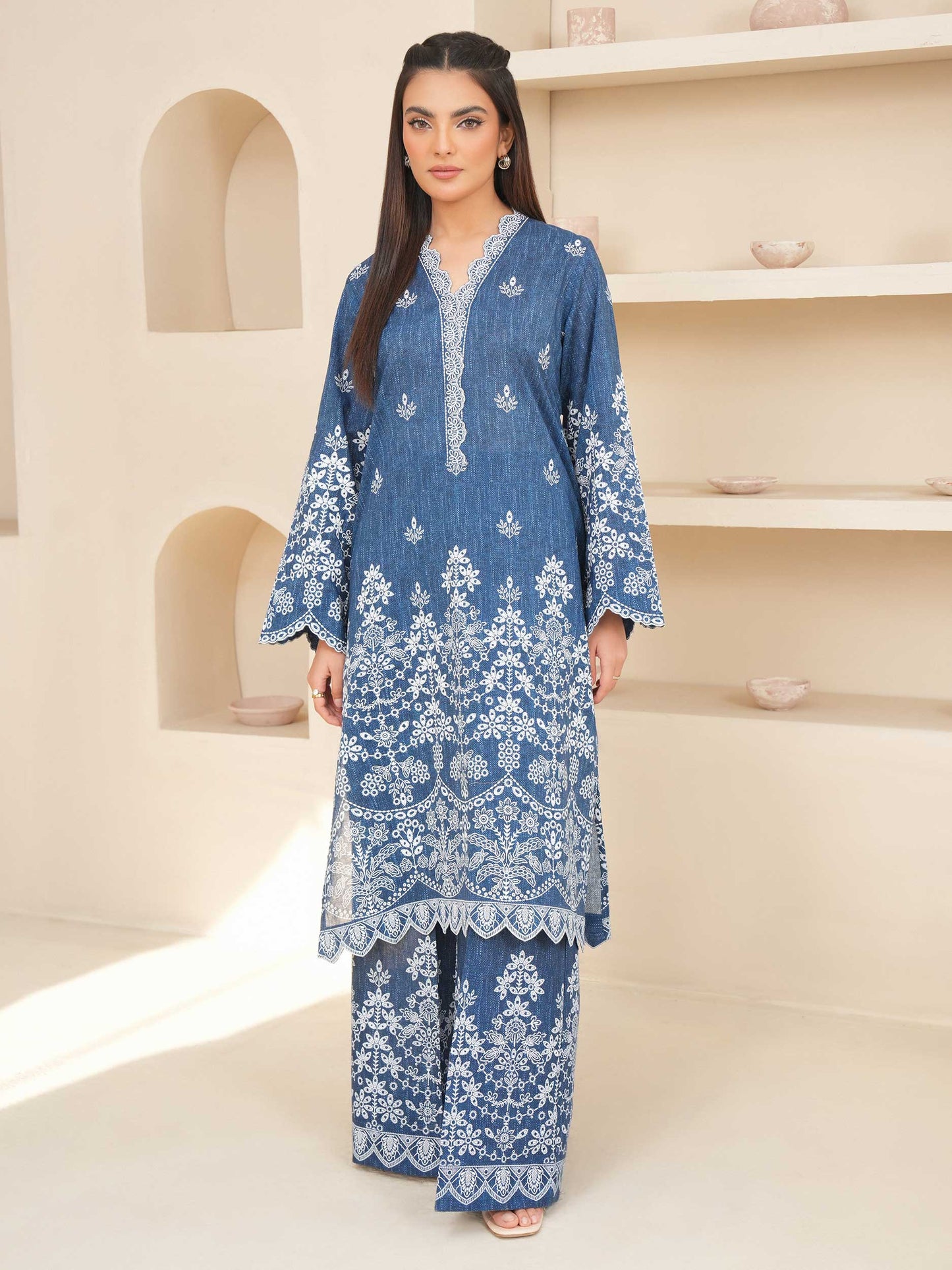 2 Piece Lawn Suit-Paste Print (Unstitched)