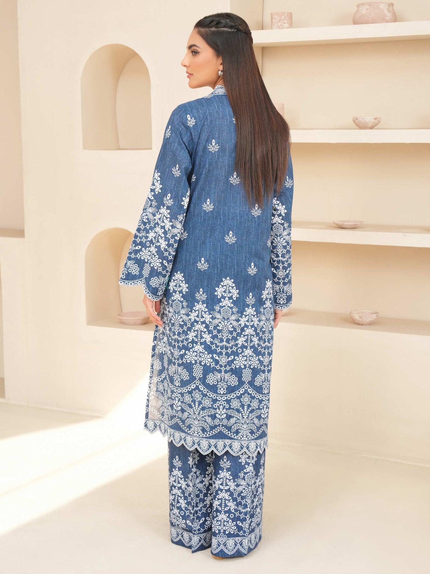 2 Piece Lawn Suit-Paste Print (Unstitched)