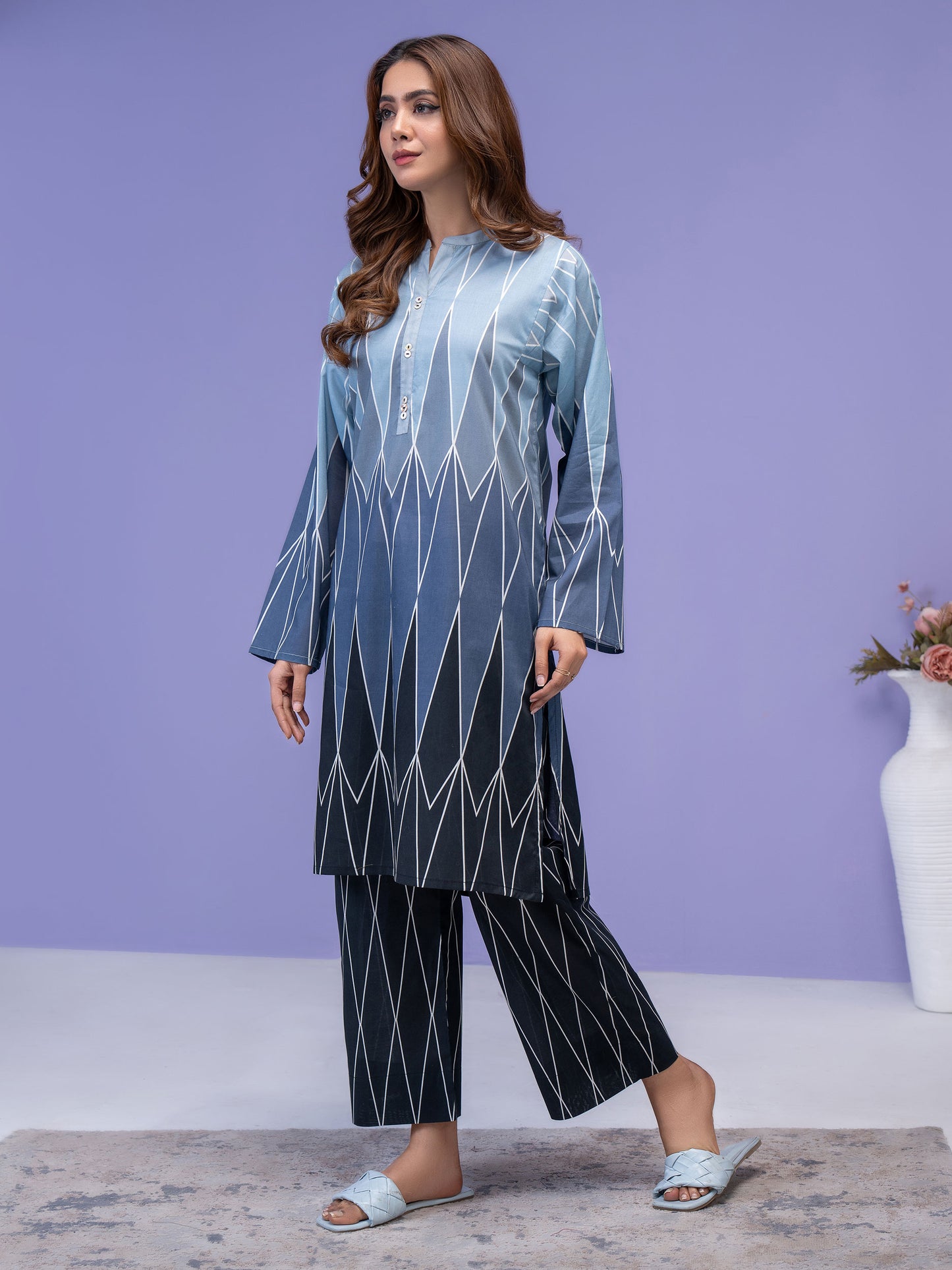 2 Piece Lawn Suit-Printed (Unstitched)