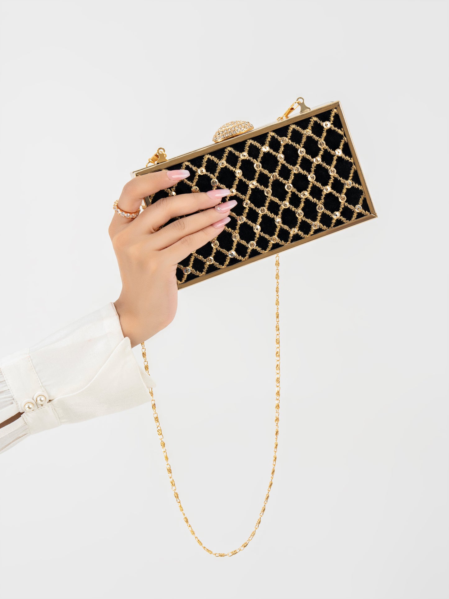 Embroidered Clutch