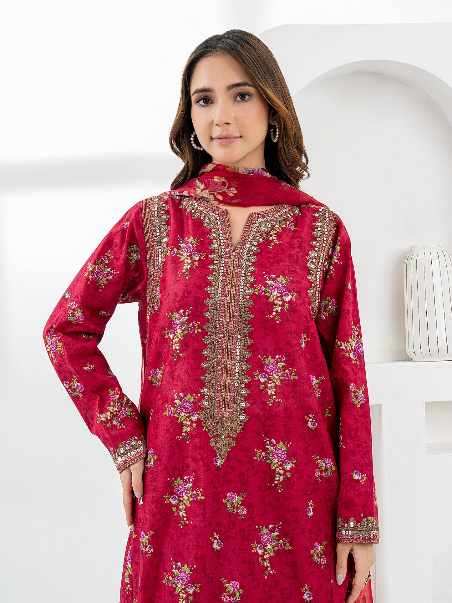 3 Piece Lawn Suit-Embroidered (Pret)