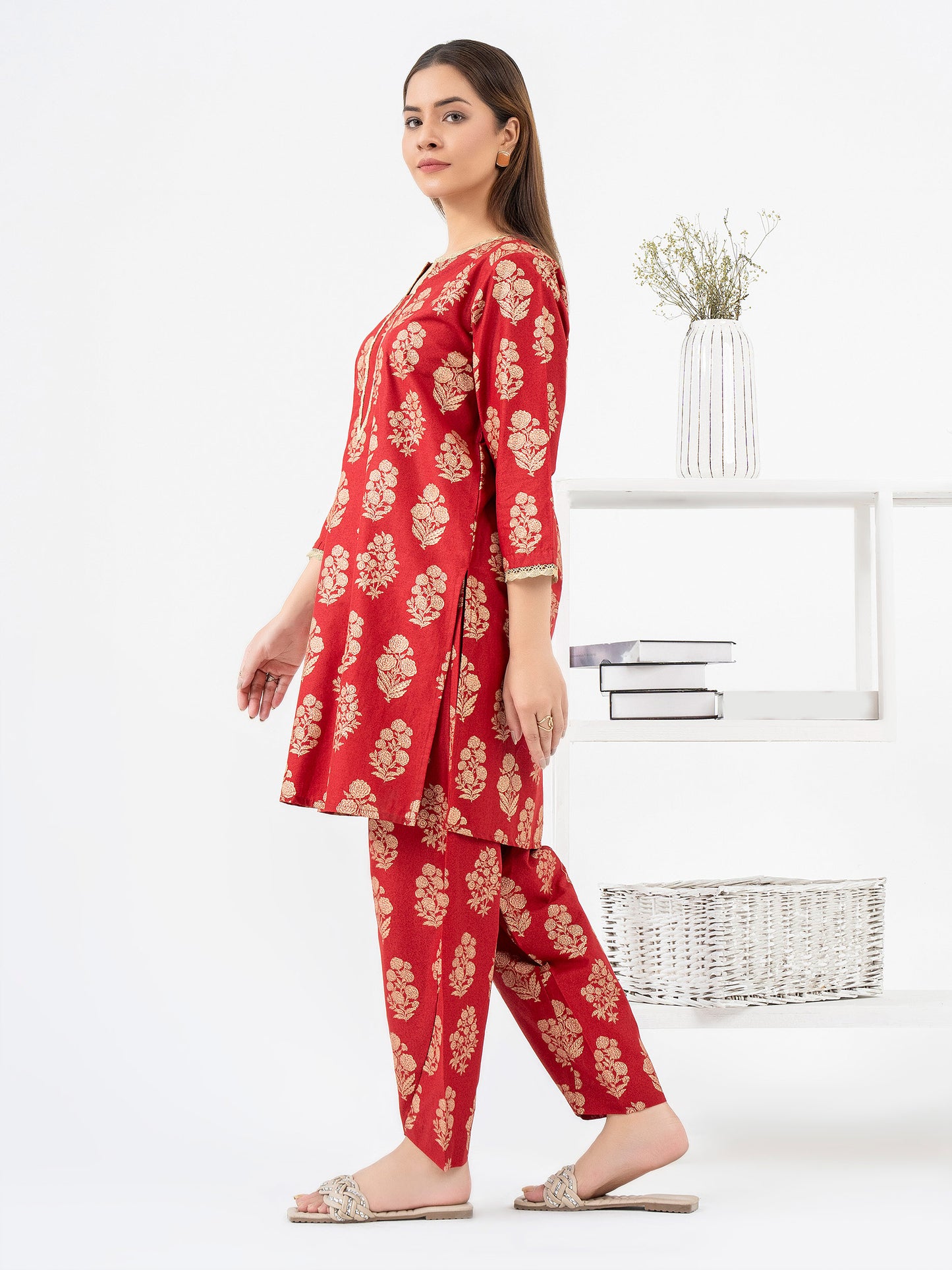 2 Piece Lawn Suit-Paste Print (Pret)