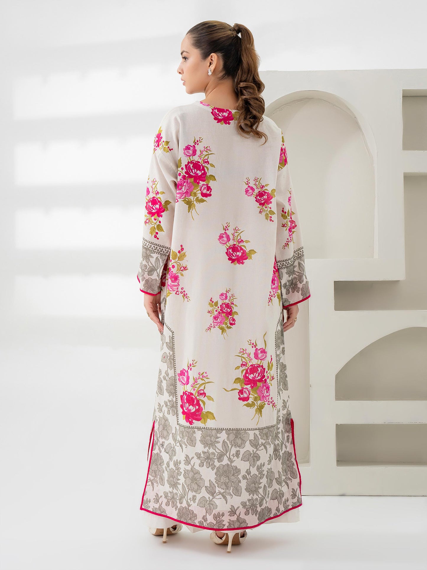 Khaddar Shirt-Embroidered (Pret)