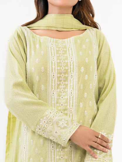 2 Piece Zari Suit-Embroidered (Pret)