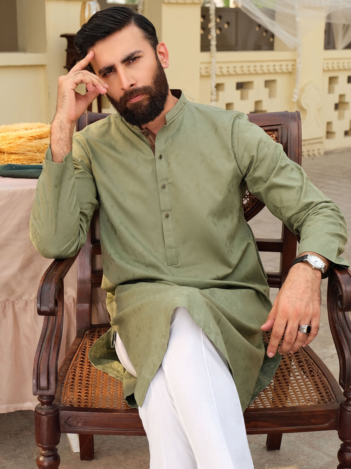 Jacquard Kurta