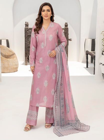 3 Piece Lawn Suit-Paste Print (Unstitched)