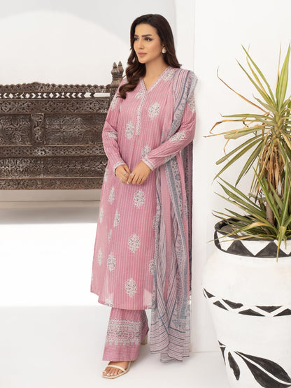 3 Piece Lawn Suit-Paste Print (Unstitched)