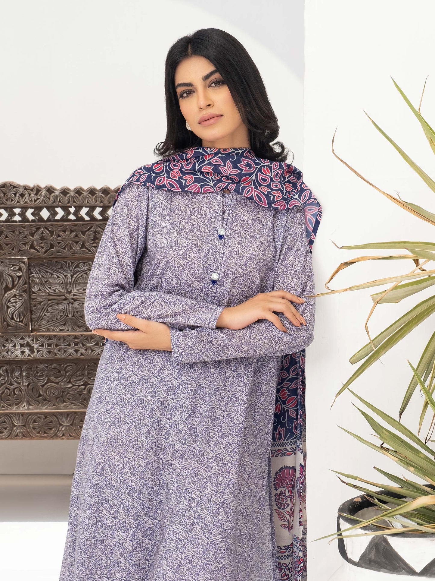 3 Piece Lawn Suit-Printed (Unstitched)