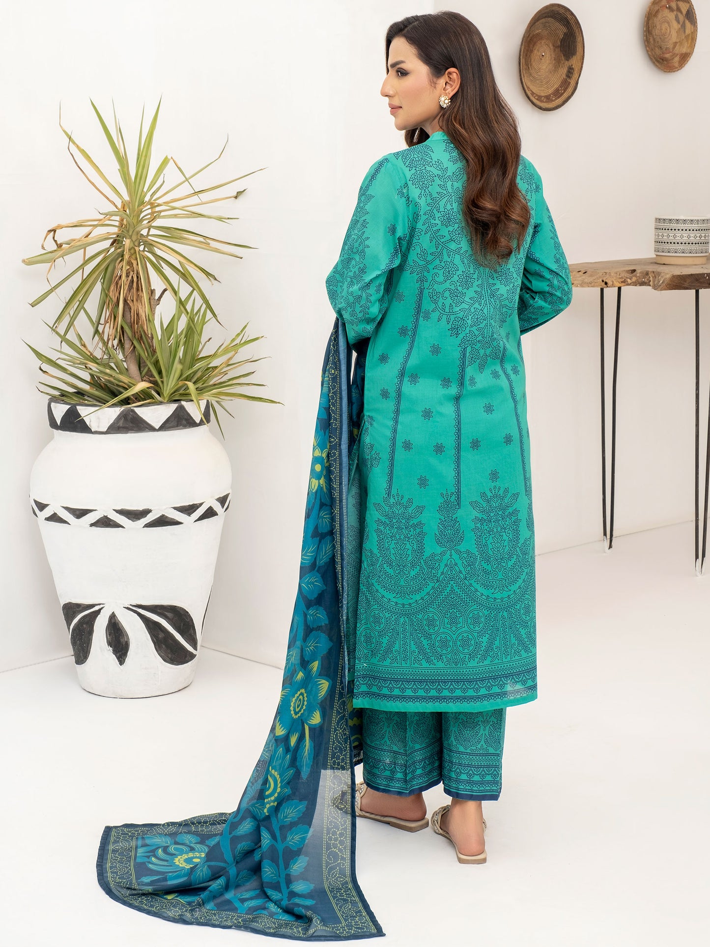 3 Piece Lawn Suit-Paste Print (Unstitched)