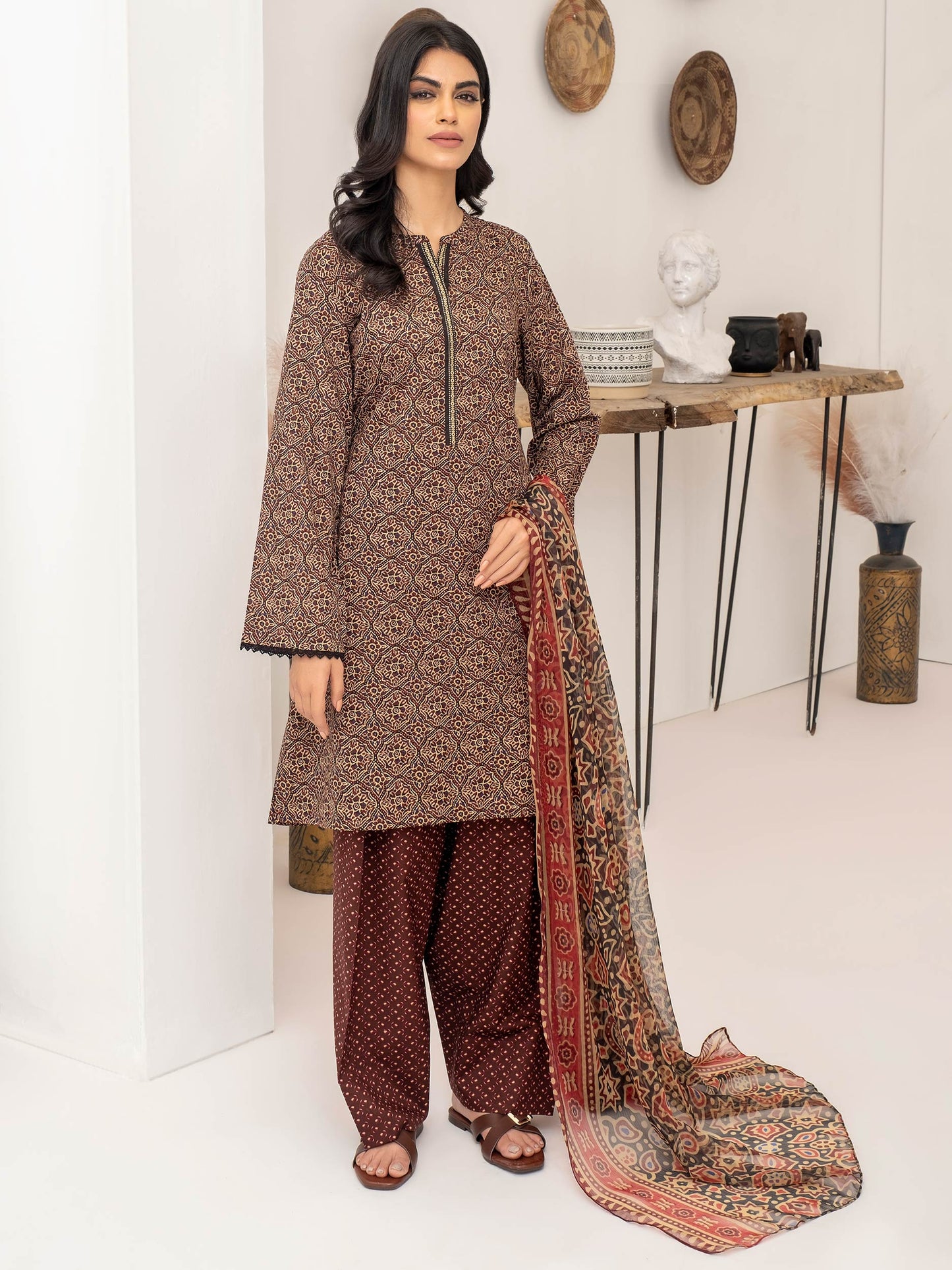 3 Piece Lawn Suit-Printed (Unstitched)