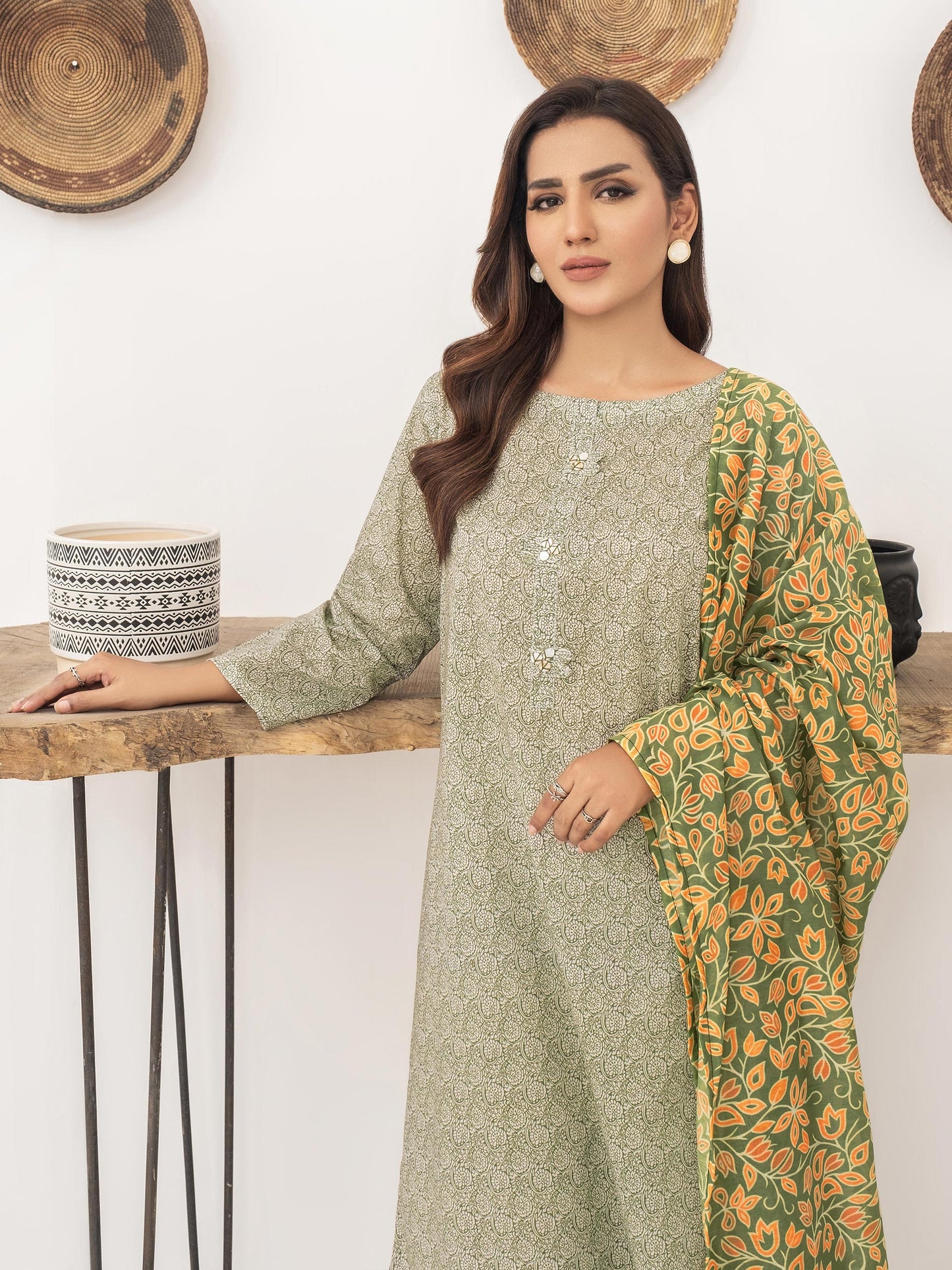 3 Piece Lawn Suit-Printed (Unstitched)