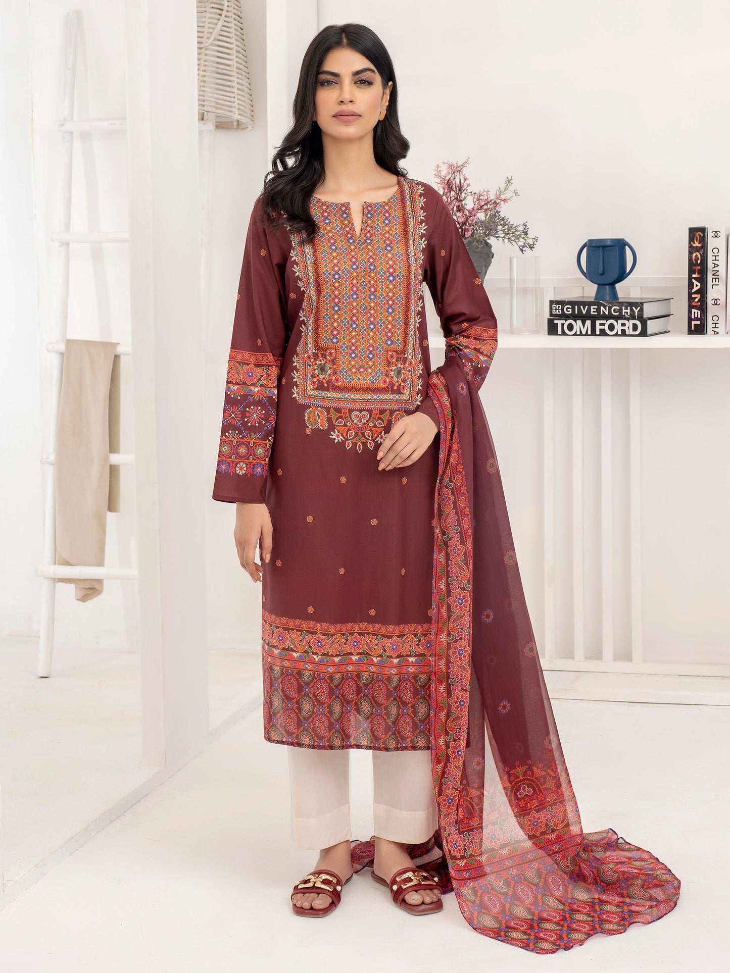 2 Piece Lawn Suit-Printed (Unstitched)