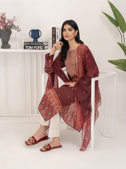 2 Piece Lawn Suit-Printed (Unstitched)