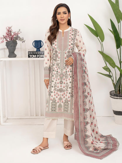 2 Piece Lawn Suit-Printed (Unstitched)