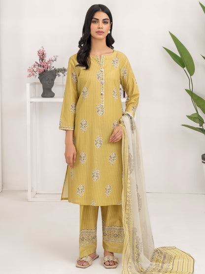 3 Piece Lawn Suit-Paste Print (Unstitched)