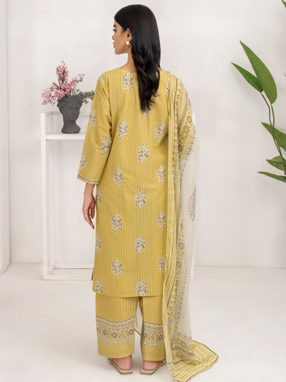 3 Piece Lawn Suit-Paste Print (Unstitched)