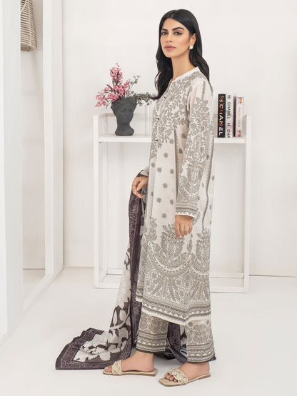 3 Piece Lawn Suit-Paste Print (Unstitched)