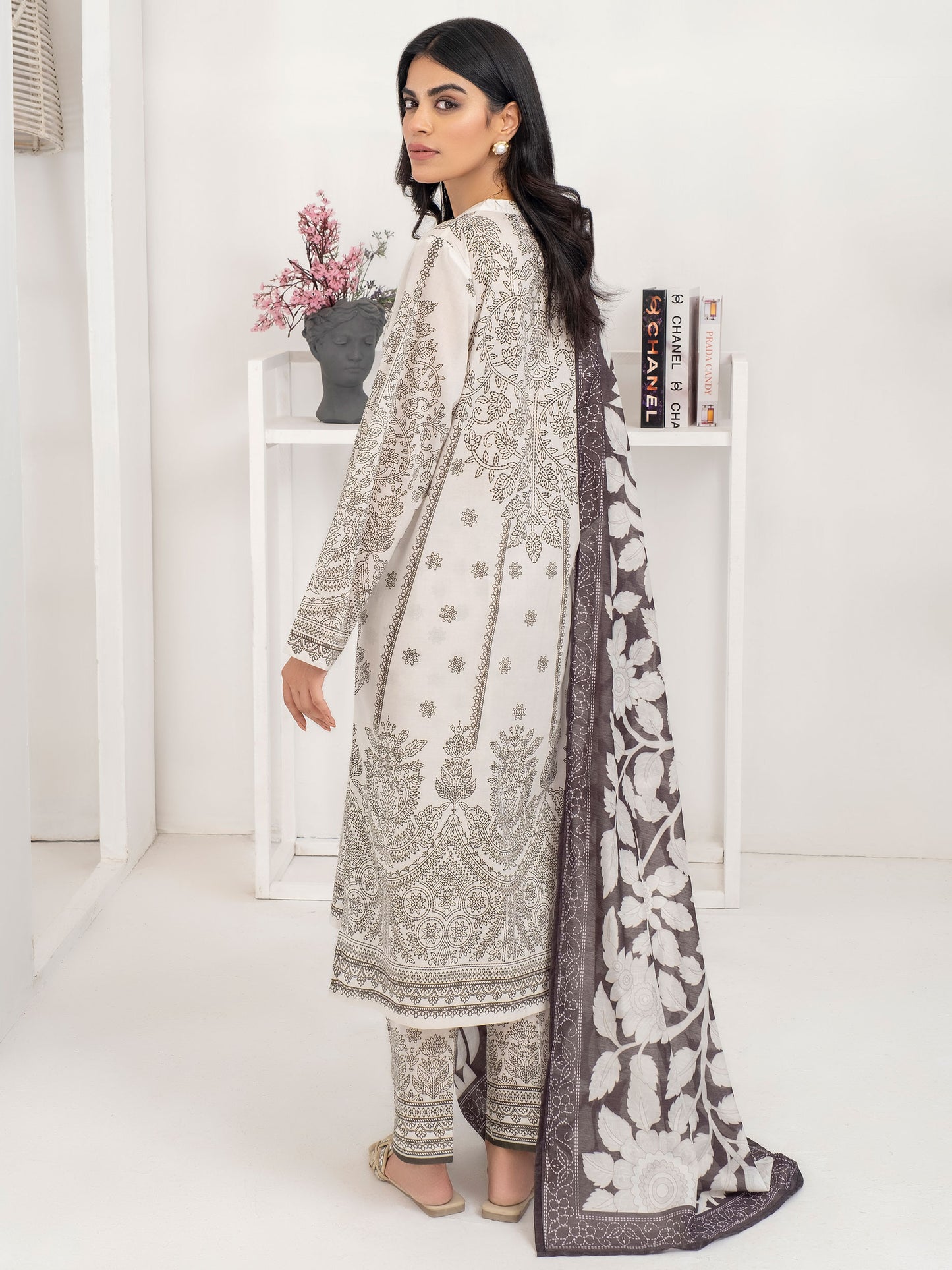 3 Piece Lawn Suit-Paste Print (Unstitched)