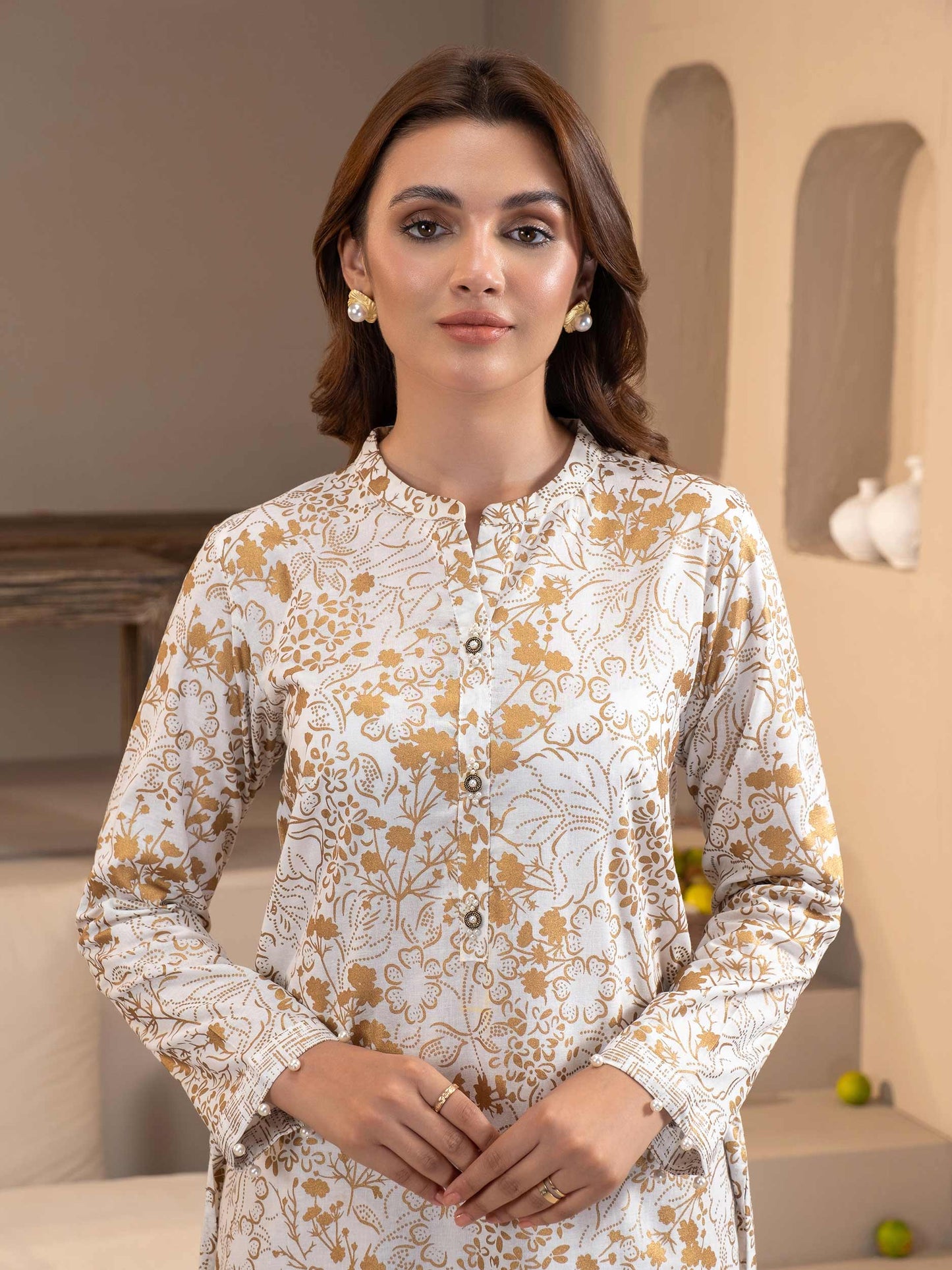 Khaddar Shirt-Paste Print (Unstitched)