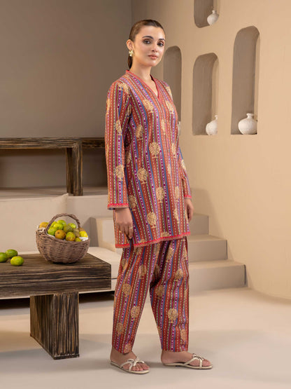 Khaddar Shirt-Paste Print (Unstitched)