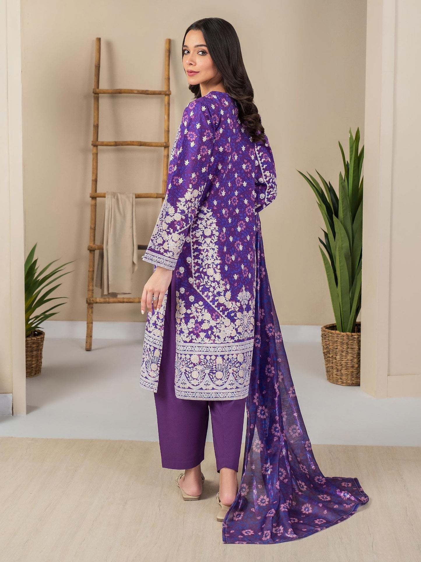 3 Piece Lawn Suit-Paste Print (Unstitched)