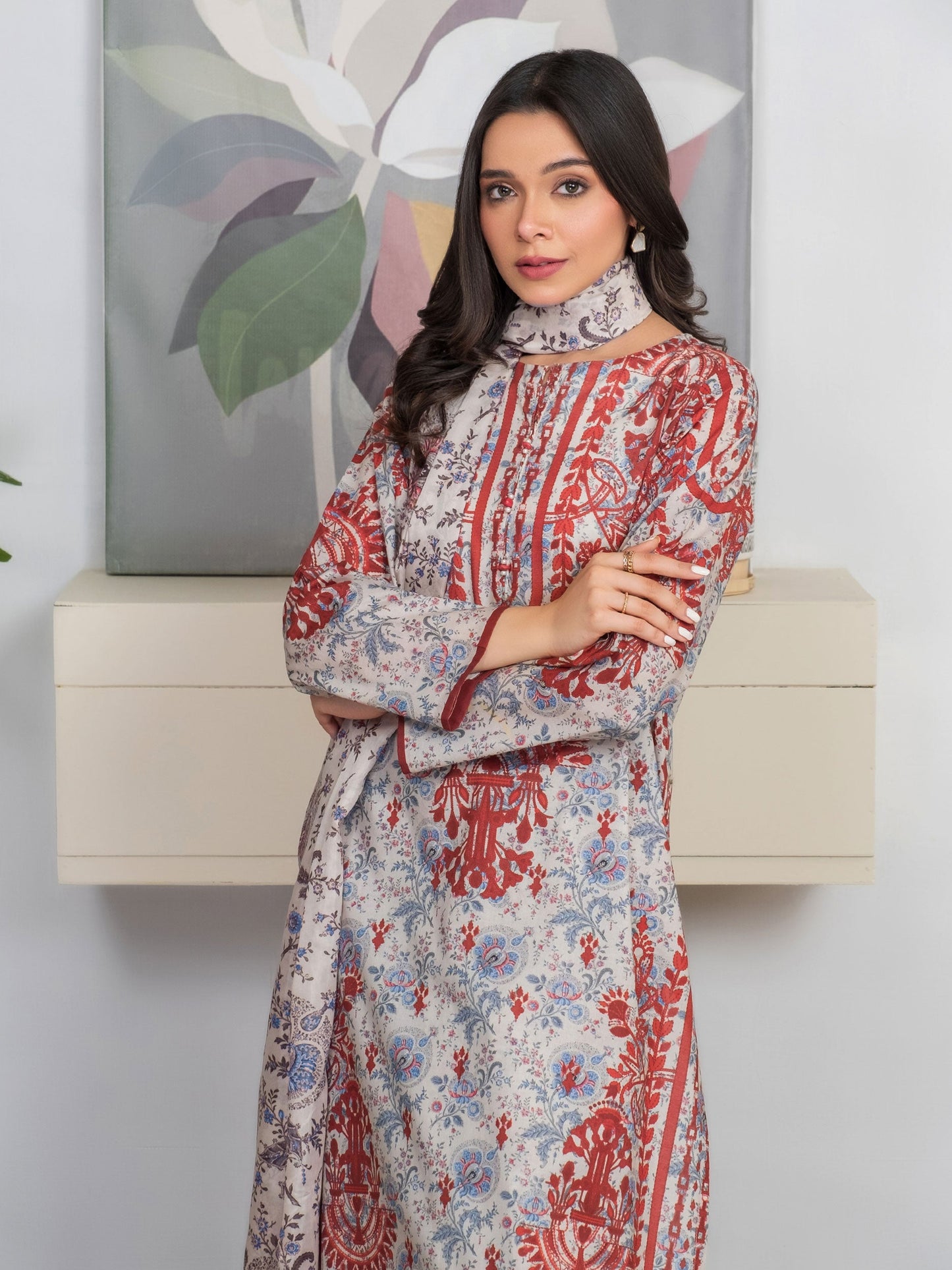 3 Piece Lawn Suit-Printed (Unstitched)