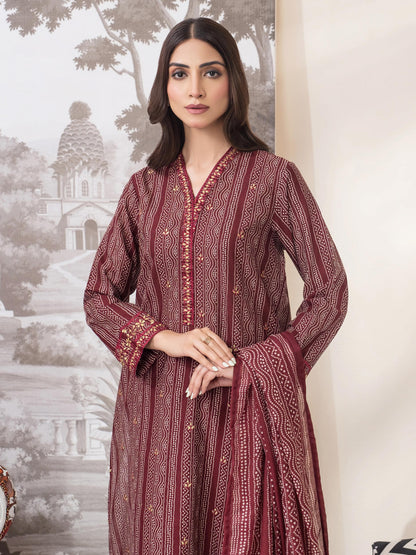 3 Piece Lawn Suit-Embroidered (Unstitched)