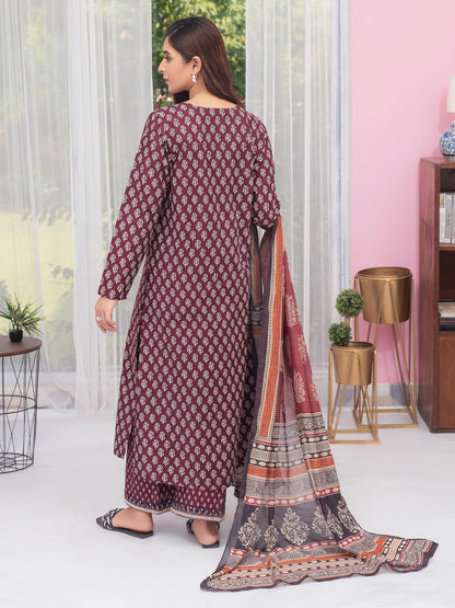 3 Piece Lawn Suit-Embroidered (Unstitched)