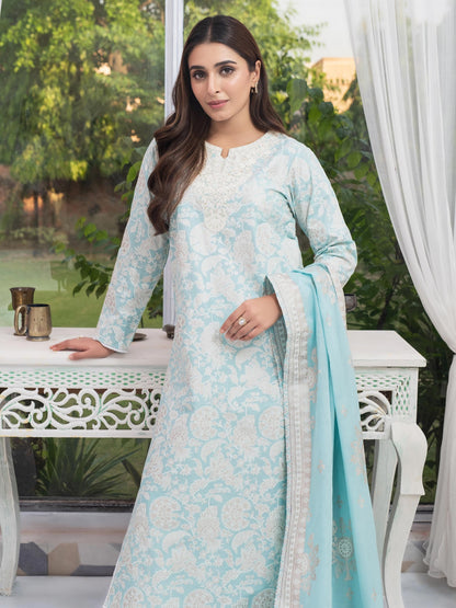 3 Piece Lawn Suit-Embroidered (Unstitched)