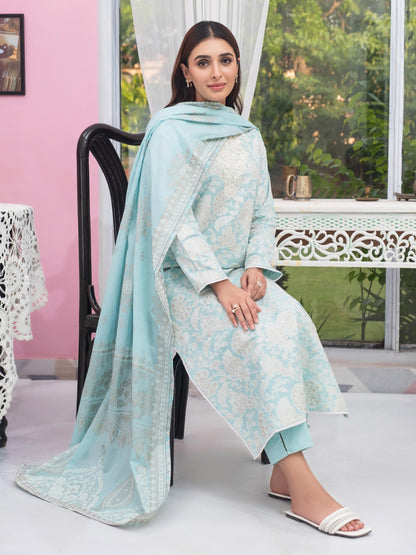 3 Piece Lawn Suit-Embroidered (Unstitched)