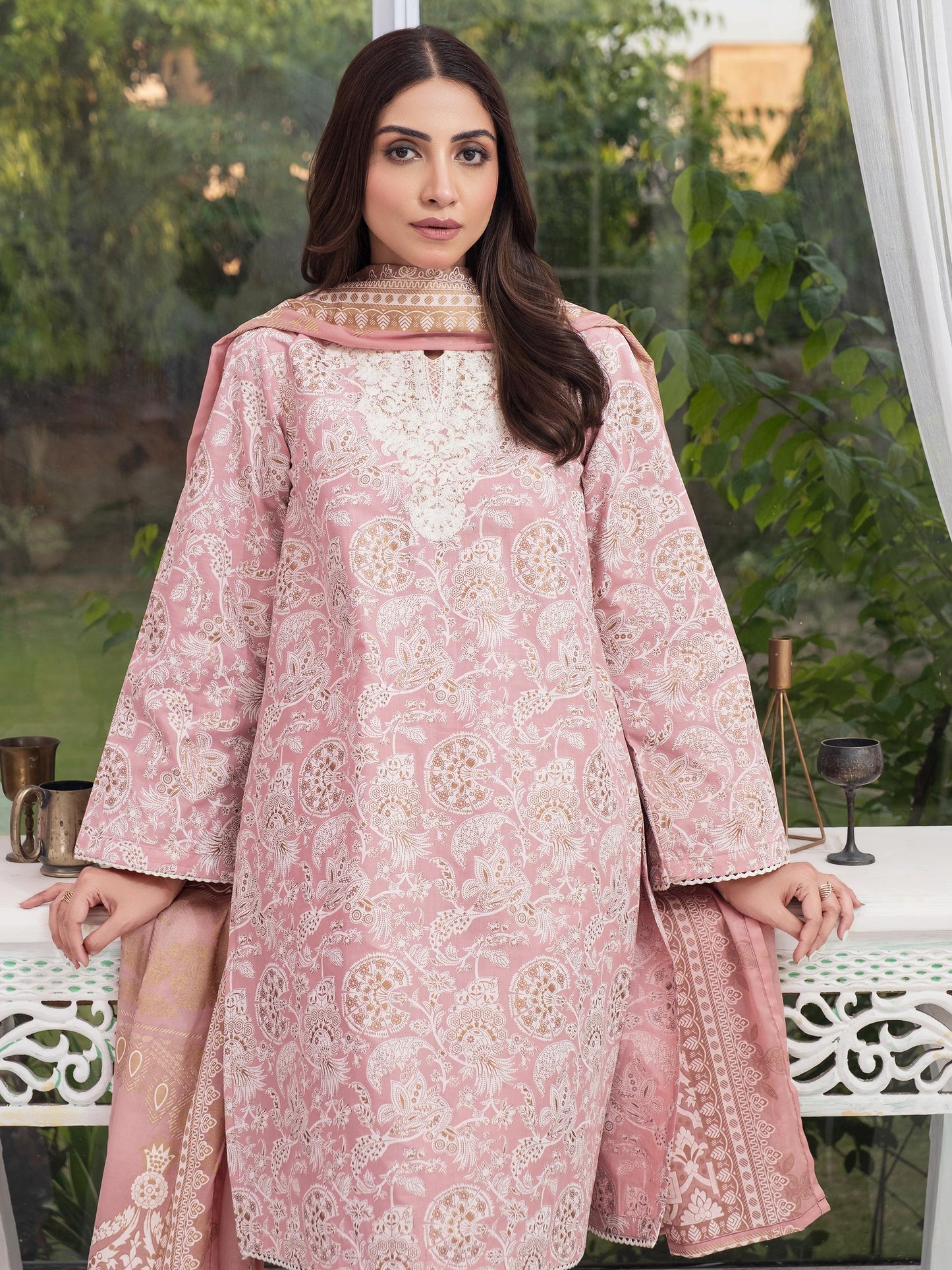 3 Piece Lawn Suit-Embroidered (Unstitched)